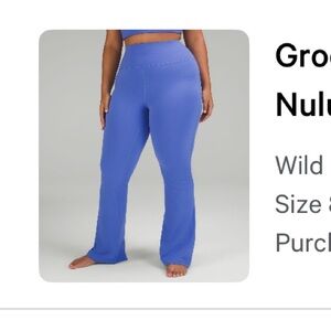 Lululemon Groove High-Rise Flared Pant- Indigo